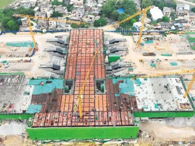 最新！南玉高鐵玉林北站站房主體輪廓初顯，預計明年6